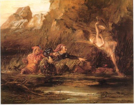 William Bell Scott Ariel and Caliban by William Bell Scott Spain oil painting art